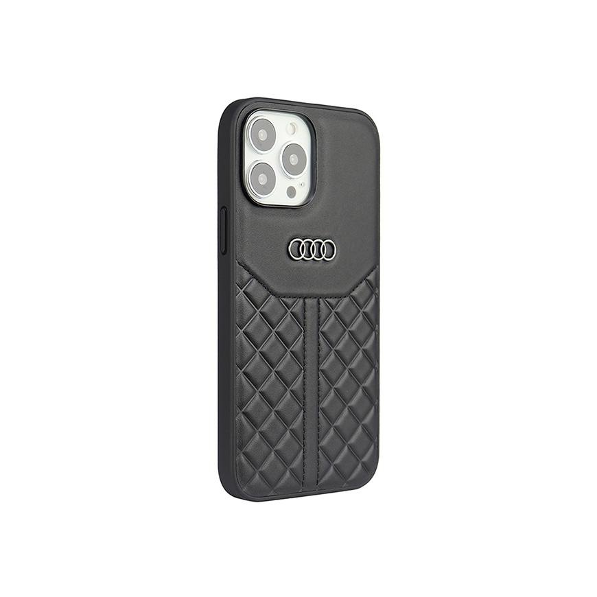 Case Audi Genuine Leather iPhone 13 Pro Max 6.7" black|black hardcase AU-TPUPCIP13PM-Q8|D1-BK – 2
