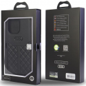 Dėklas Audi Genuine Leather iPhone 13 Pro Max 6.7" juoda|juodas hardcase AU-TPUPCIP13PM-Q8|D1-BK Dėklas Audi Genuine Leather iPhone 13 Pro Max 6.7" juoda|juodas hardcase AU-TPUPCIP13PM-Q8|D1-BK