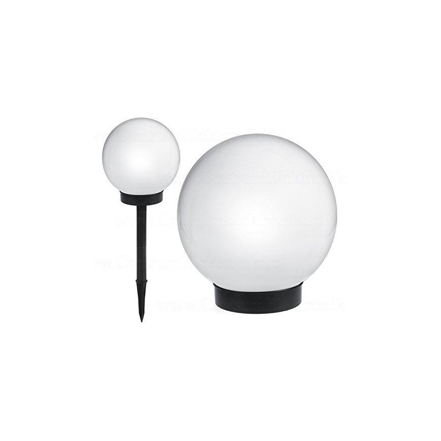 Lauko LED saulės lemputė ant baltos pėdos 20x20x53cm GreenBlue GB123 – 3