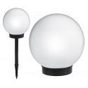 Outdoor LED solar lamp on a white base 20x20x53cm GreenBlue GB123