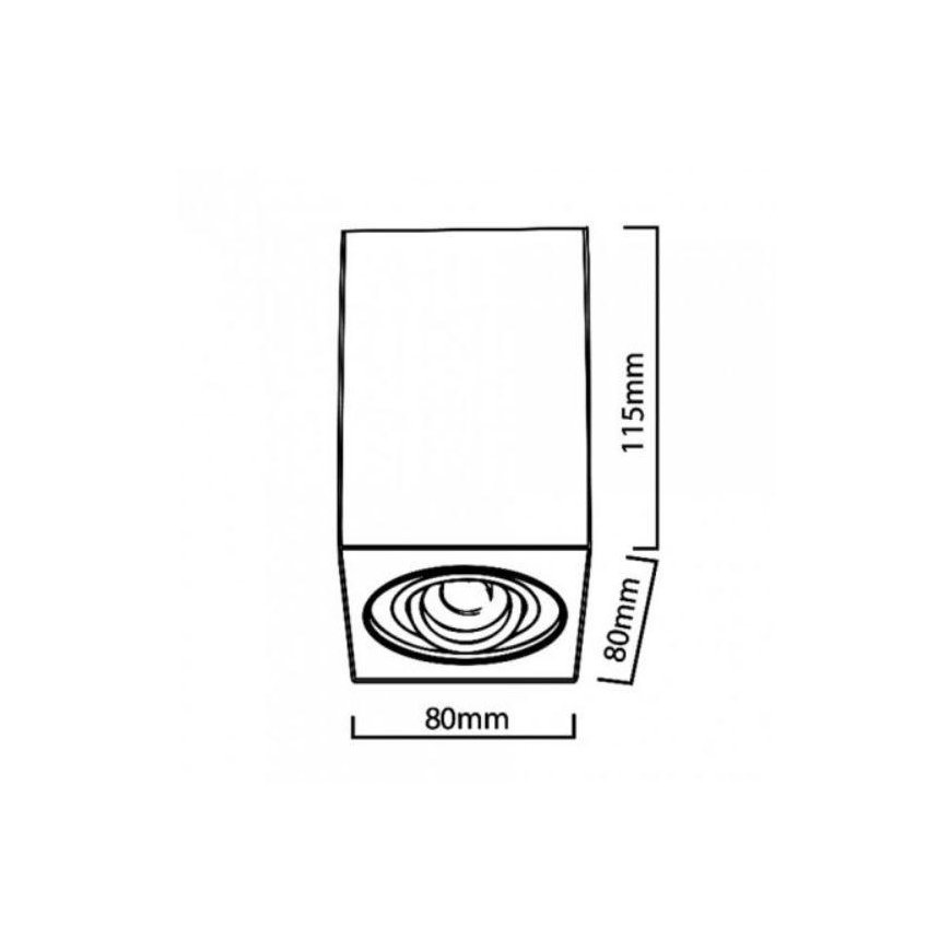 Maclean Ceiling light Maclean Surface halogen