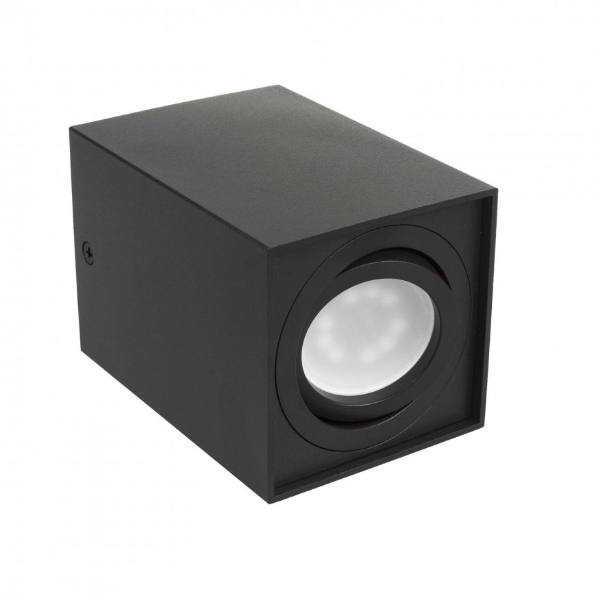 Ceiling light Maclean Surface halogen spotlight GU10 MCE426 B, color black, 80x80x115mm, square, aluminum – 3