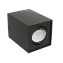 Ceiling light Maclean Surface halogen spotlight GU10 MCE426 B, color black, 80x80x115mm, square, aluminum Ceiling light Maclean Surface halogen spotlight GU10 MCE426 B, color black, 80x80x115mm, square, aluminum