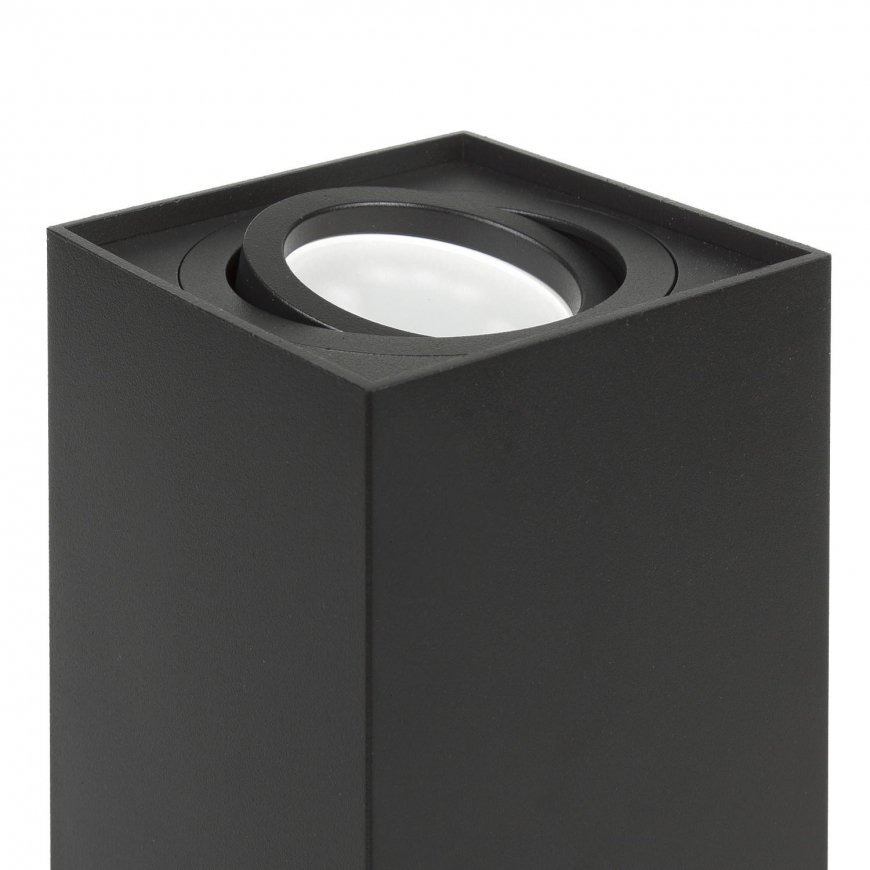 Ceiling light Maclean Surface halogen spotlight GU10 MCE426 B, color black, 80x80x115mm, square, aluminum – 4
