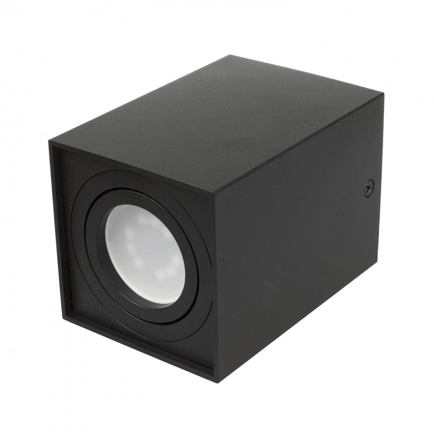 Ceiling light Maclean Surface halogen spotlight GU10 MCE426 B, color black, 80x80x115mm, square, aluminum – 5
