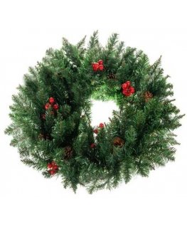 Ruhhy Christmas decoration door wreath decorative decorative ornament 60 cm thickness xxl