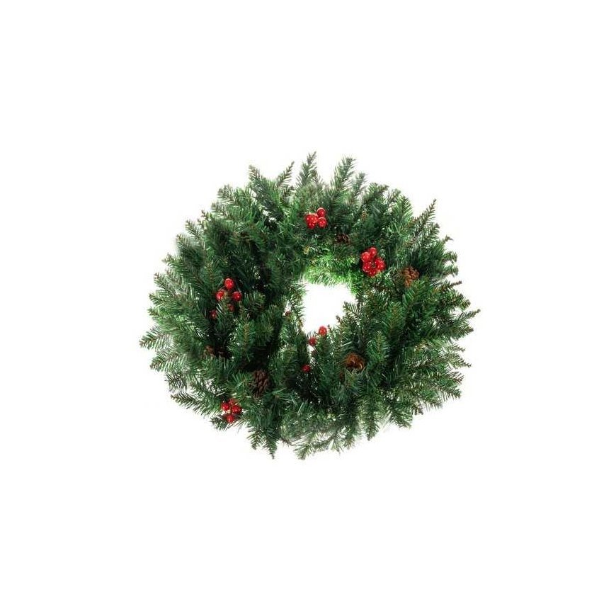 Ruhhy Christmas decoration door wreath decorative decorative ornament 60 cm thickness xxl