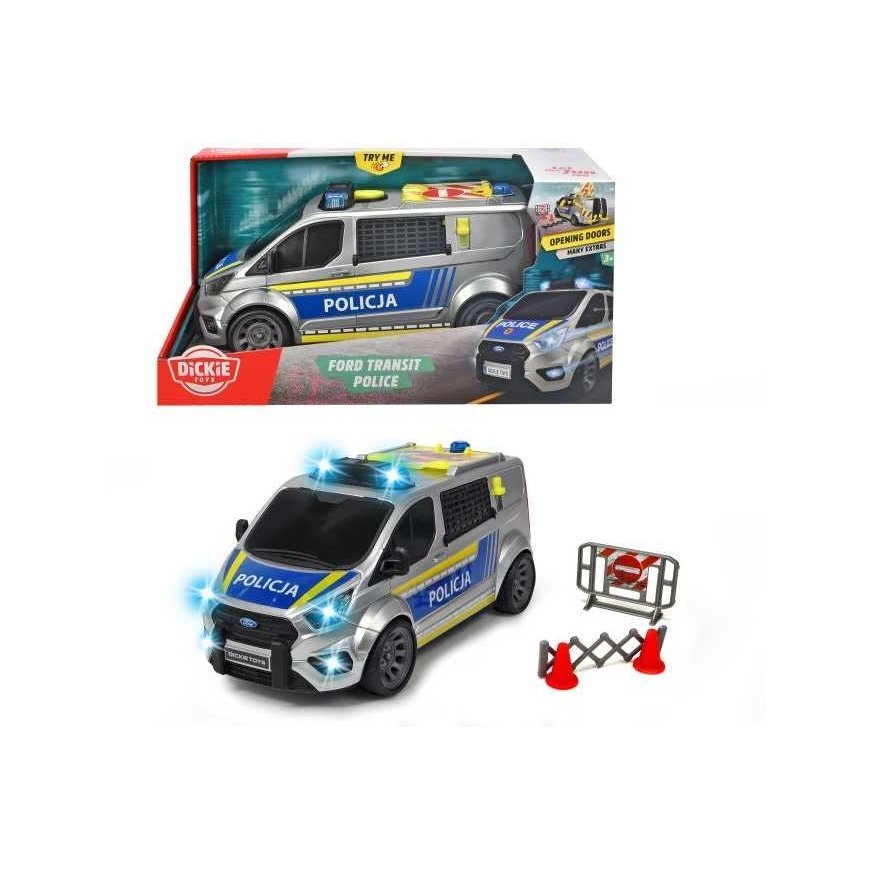 Police car DICKIE SOS_N Police Ford Transit 28 cm – 5