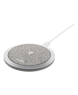 Wireless charger DELTACO, 10 W, USB-C, Qi, white QI-1039 / 1902335