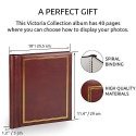 Victoria Collection Albumas SA40S Magnetic 40pgs Classic, ruda Victoria Collection Albumas SA40S Magnetic 40pgs Classic, ruda