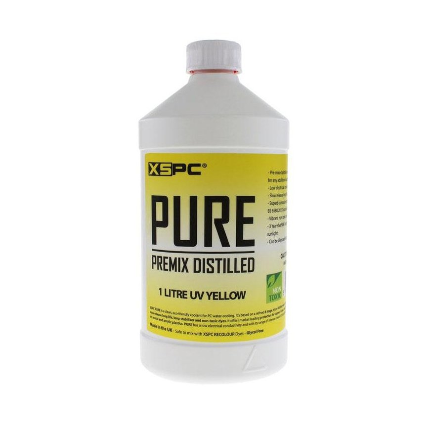 XSPC Pure Coolant, 1 Liter - yellow, UV