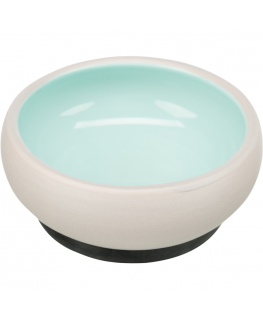 Trixie Bowl, for cats, ceramic, 0.6 l / 14 cm, with rubber base, various colors