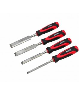 AW-Tools AWTOOLS Set DŁUT Z PLASTIKOWYMI UCHWYTAMI 4 SZTUKI 6/12/18/24 MM