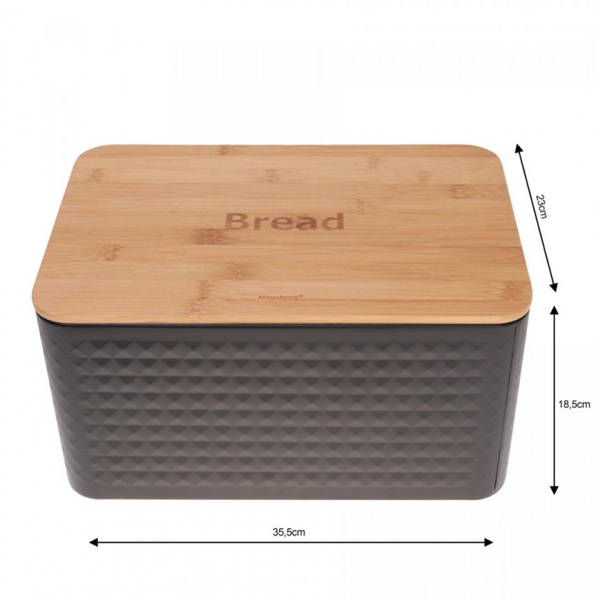 Steel bread oven with bamboo board and kitchen utensils set "KLAUSBERG" KB-7482 – 2