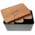 Steel bread oven with bamboo board and kitchen utensils set "KLAUSBERG" KB-7482 Steel bread oven with bamboo board and kitchen utensils set "KLAUSBERG" KB-7482