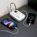 Tellur Smart WiFi Power Strip 3 Outlets, PD30W, QC18W, 2xUSB 2.4A 2500W 10A 2m Tellur Smart WiFi Power Strip 3 Outlets, PD30W, QC18W, 2xUSB 2.4A 2500W 10A 2m
