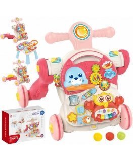 WOOPIE BABY Pchacz Chodzik Table Educational Scooter Jeździk 4w1
