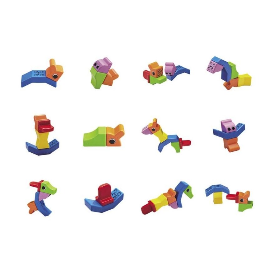 Kompaktiškas „People Blocks“ magnetinių kaladėlių rinkinys „MIESTO GYVENTOJAS“, 6 kaladėlės / People Blocks City Dweller 6pcs – 2
