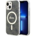 Guess IML 4G MagSafe dėklas, skirtas iPhone 15 Brown