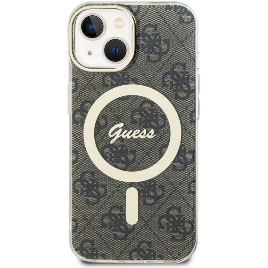 Guess IML 4G MagSafe Case for iPhone 15 Brown – 3