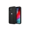 Dėklas BMW BMHCP12LRSPPK iPhone 12 Pro Max 6,7" juoda/juodas kietas dėklas, odos kreivė perforuotas Dėklas BMW BMHCP12LRSPPK iPhone 12 Pro Max 6,7" juoda/juodas kietas dėklas, odos kreivė perforuotas
