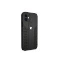 Dėklas BMW BMHCP12LRSPPK iPhone 12 Pro Max 6,7" juoda/juodas kietas dėklas, odos kreivė perforuotas Dėklas BMW BMHCP12LRSPPK iPhone 12 Pro Max 6,7" juoda/juodas kietas dėklas, odos kreivė perforuotas