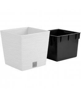 Prosperplast div class"int_ce_html"FURU SQUARE LOW flower pot - white/div