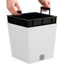 Prosperplast div class"int_ce_html"FURU SQUARE LOW flower pot - white/div