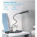 Elight T8 5W Настольная флекси лампа с 15W Беспроводной зарядкой и держателями для Телефона / Часов / наушников Белый Elight T8 5W Настольная флекси лампа с 15W Беспроводной зарядкой и держателями для Телефона / Часов / наушников Белый