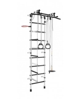 Sanro Sports complex (gymnastics wall) RAINBOW white-black, 230x52.5cm