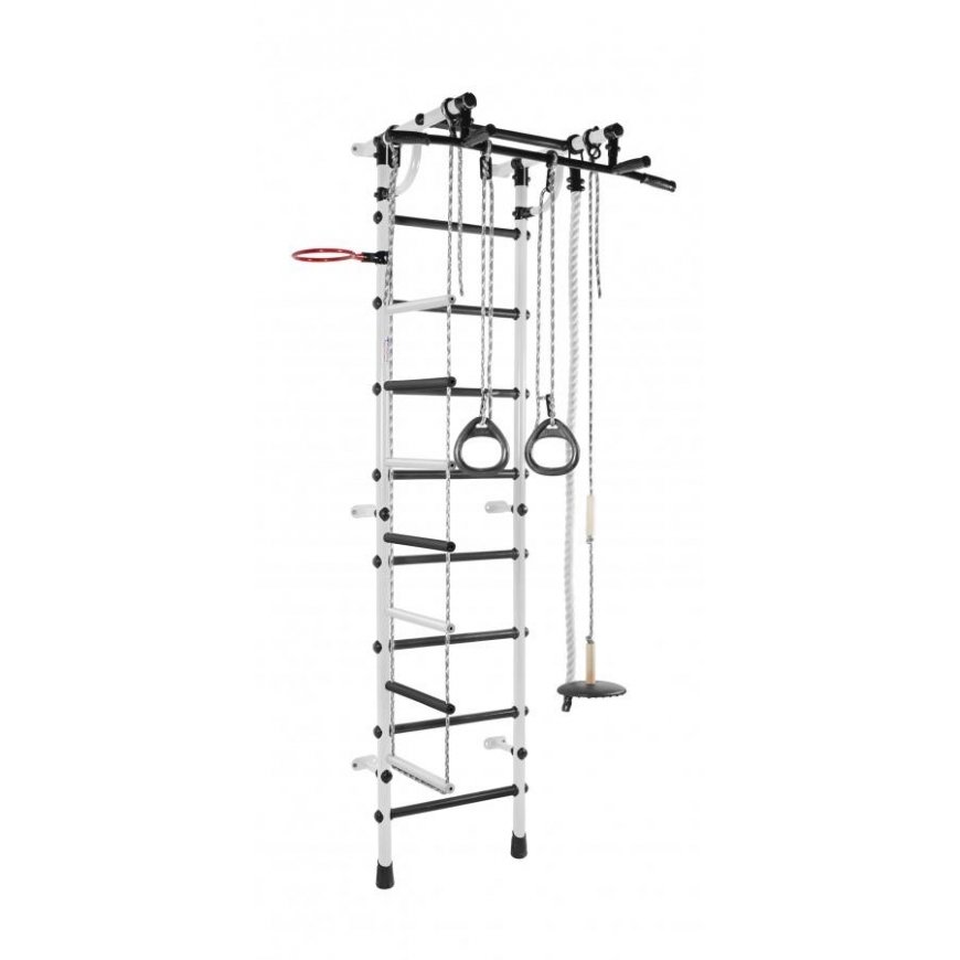 Sanro Sporto kompleksas (gimnastikos sienelė) RAINBOW balta-juoda, 230x52,5cm