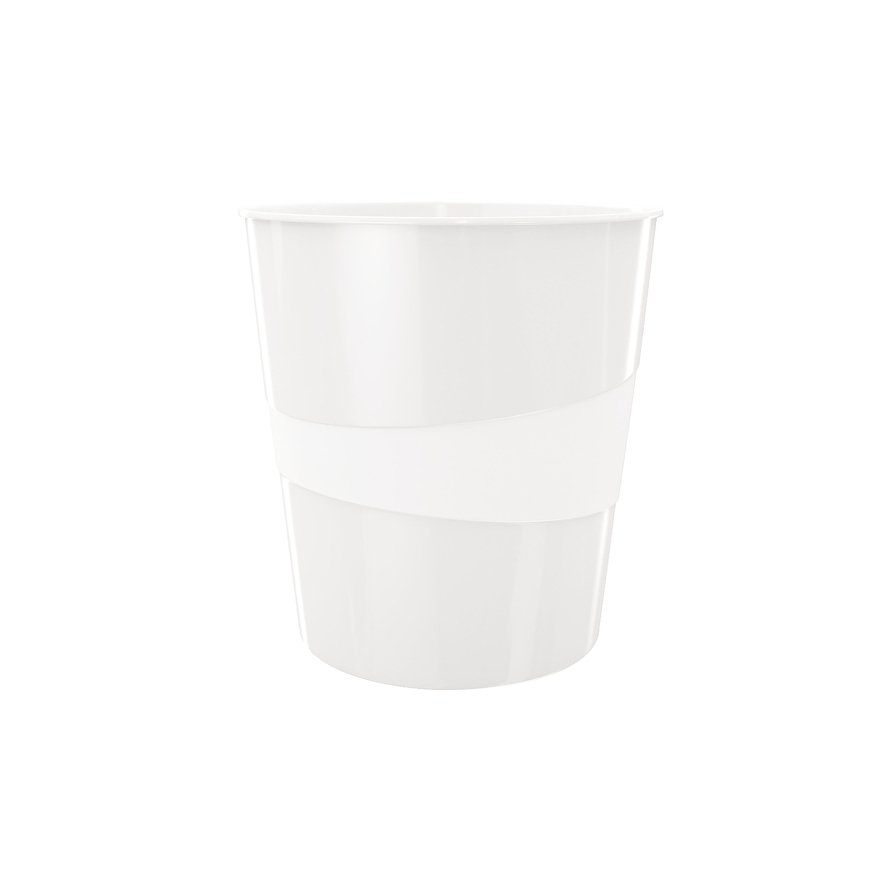 Leitz WOW Waste Bin Polystyreeni Valkoinen