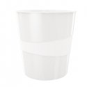 Leitz WOW Waste Bin Polystyrene White Leitz WOW Waste Bin Polystyrene White