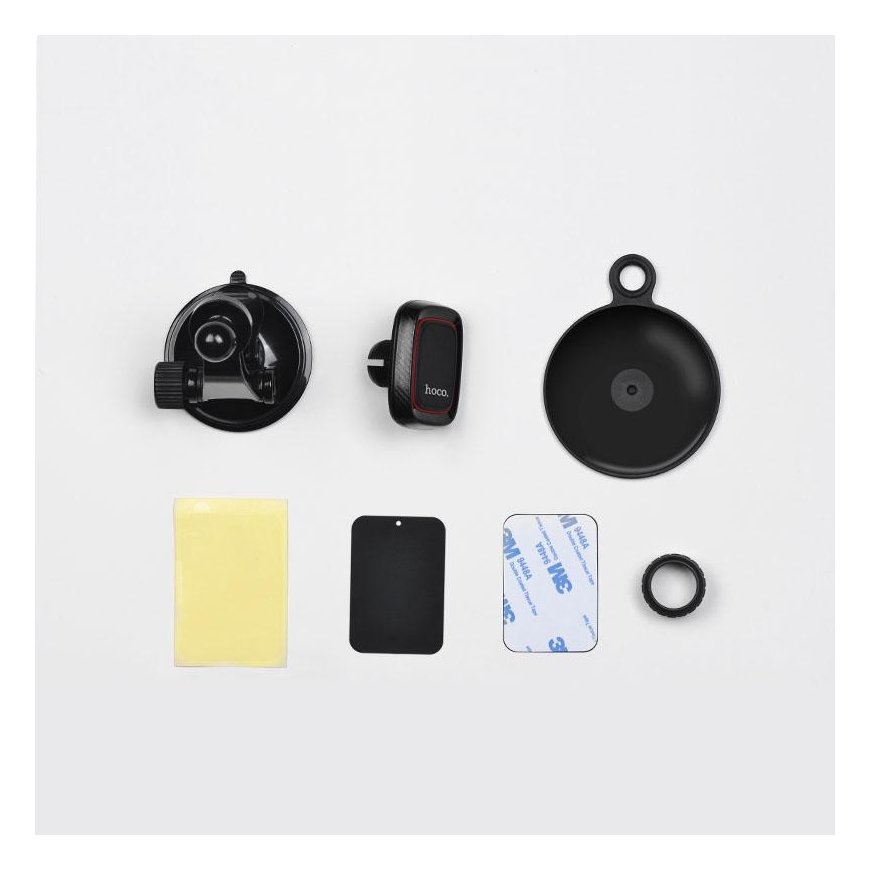 Car phone holder Hoco CA28, mounted on the dashboard, magnetic, black – 2