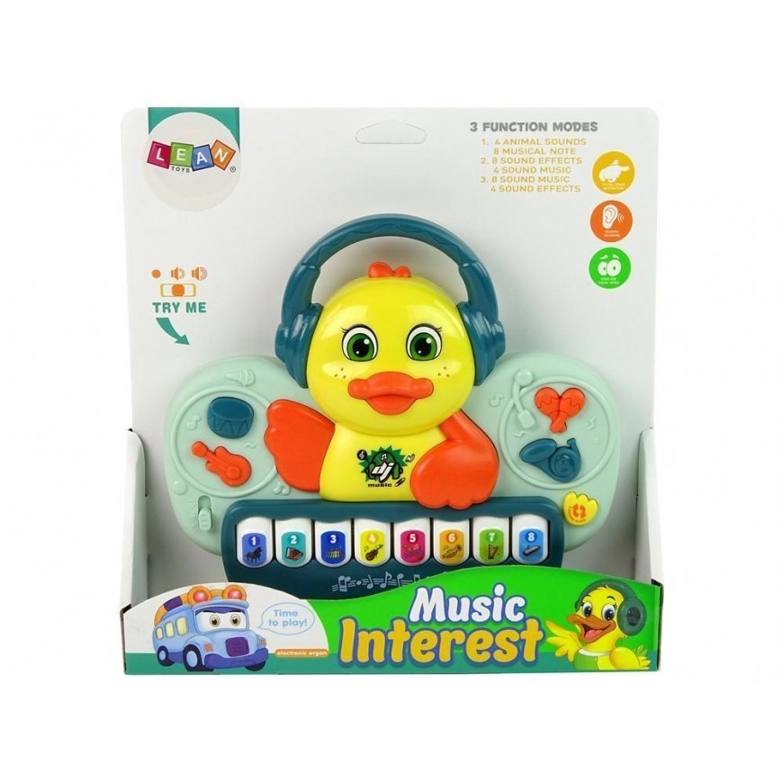 Lean Cars Interaktyvus Duck Duck Piano DJ Garso instrumentai Muzikinės melodijos – 3