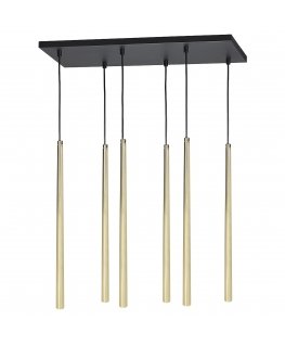 Orno TABUNG 6P, hanging lamp, G9 max. 6W, golden