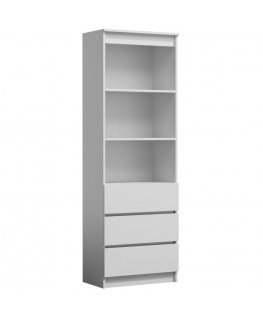 Topeshop RS-60 OLIMP BIEL biroja grāmatu skapis