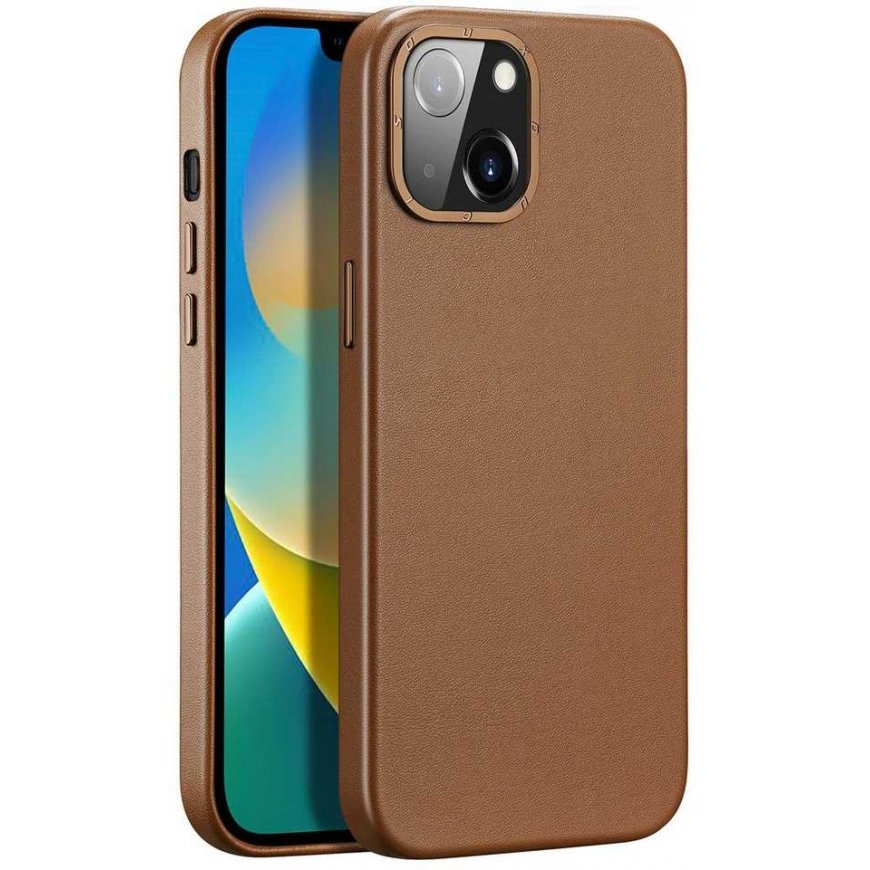 Dux Ducis Grit case for Apple iPhone 14 Plus, brown