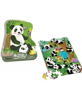 Puzzle Lean Cars Bamboo forest panda puzzle with 48 pieces