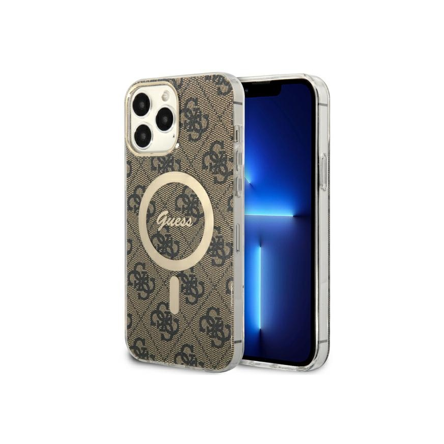 Case Guess GUHMP13XH4STW iPhone 13 Pro Max 6.7" brown|brown hardcase 4G MagSafe