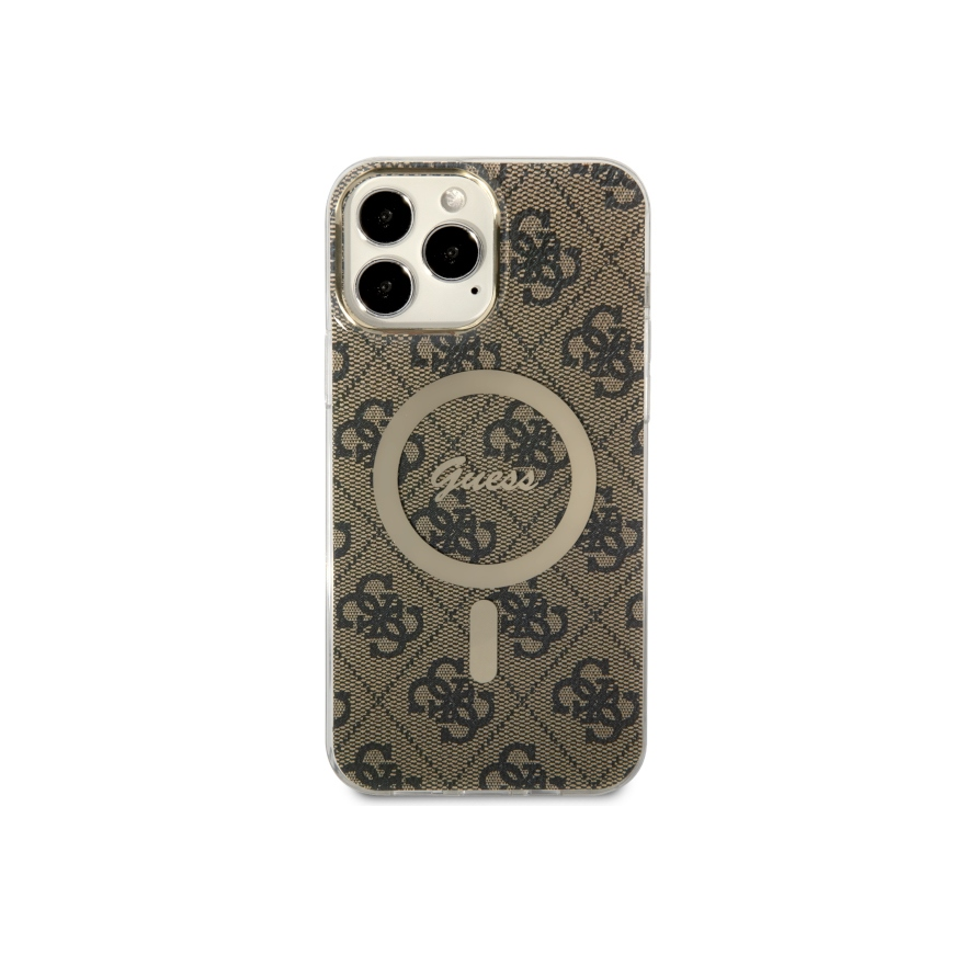 Dėklas Guess GUHMP13XH4STW iPhone 13 Pro Max 6.7" ruda|ruda hardcase 4G MagSafe – 3