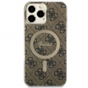 Dėklas Guess GUHMP13XH4STW iPhone 13 Pro Max 6.7" ruda|ruda hardcase 4G MagSafe Dėklas Guess GUHMP13XH4STW iPhone 13 Pro Max 6.7" ruda|ruda hardcase 4G MagSafe