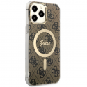Dėklas Guess GUHMP13XH4STW iPhone 13 Pro Max 6.7" ruda|ruda hardcase 4G MagSafe Dėklas Guess GUHMP13XH4STW iPhone 13 Pro Max 6.7" ruda|ruda hardcase 4G MagSafe