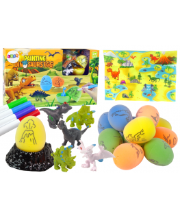 Lean Cars DIY Egg Coloring Dinosaur Kit