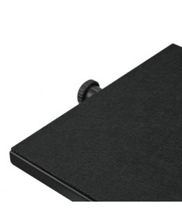 Holder Powerton ergonomic base for stretching legs, black steel, 25 kg capacity, Powerton, adjustable height