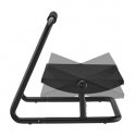 Laikiklis Powerton ergonominis pagrindas kojoms tempti, juodas plienas, 25 kg krovumas, Powerton, reguliuojamas aukštis Laikiklis Powerton ergonominis pagrindas kojoms tempti, juodas plienas, 25 kg krovumas, Powerton, reguliuojamas aukštis