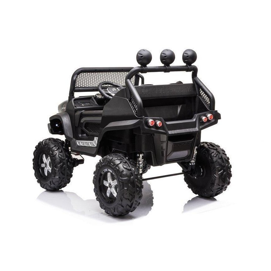 Lean Cars Vaikiškas elektrinis visureigis Mercedes Unimog S, juodas – 3