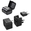 CP TR1 Сетевой 3в1 Мульти-адаптер UK 3-pin - Euro 2pin - US (USA) - Азия + Чехол хранения CP TR1 Сетевой 3в1 Мульти-адаптер UK 3-pin - Euro 2pin - US (USA) - Азия + Чехол хранения