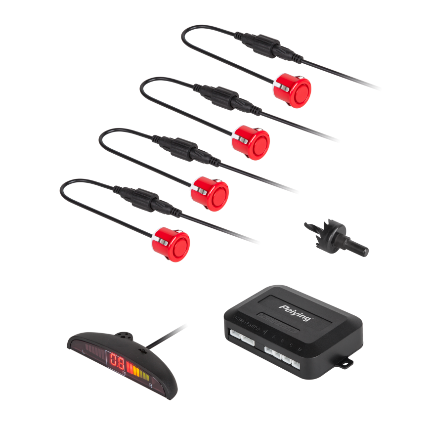 Car parking sensors with display (rear) Peiying? Red – 2
