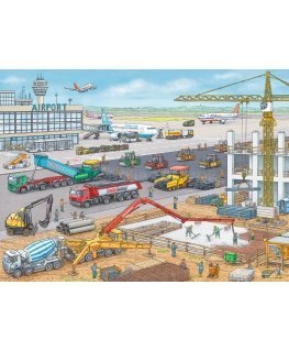 Ravensburger Construction at the Airport Kuviopalapeli 100 kpl Ajoneuvot